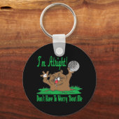 Gopher und der Golfball Schlüsselanhänger (Vorderseite)