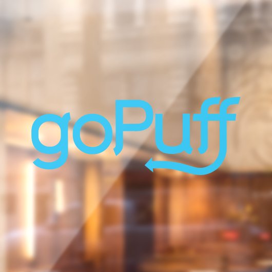 Gopuff Delivery Driver Car Window Decal Fensteraufkleber (Blatt 2)