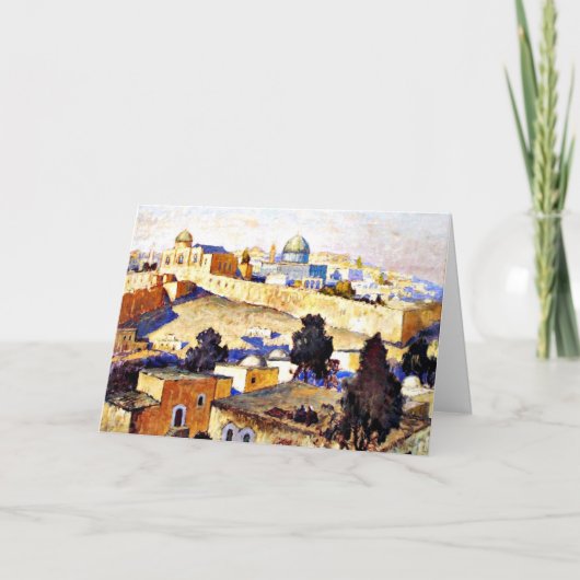 Gorbatov - Jerusalem 2, Kunstmalerei Karte (Vorderseite)