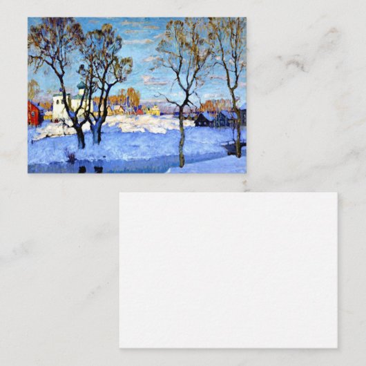 Gorbatow - Frühling in Pskow Mitteilungskarte (Vorne/Hinten)