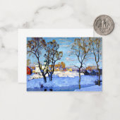 Gorbatow - Frühling in Pskow Mitteilungskarte (Vorderseite/Rückseite Beispiel)