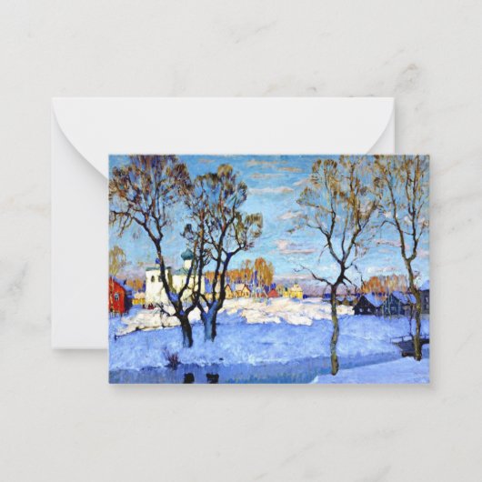 Gorbatow - Frühling in Pskow Mitteilungskarte (Vorderseite)