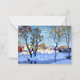 Gorbatow - Frühling in Pskow Mitteilungskarte