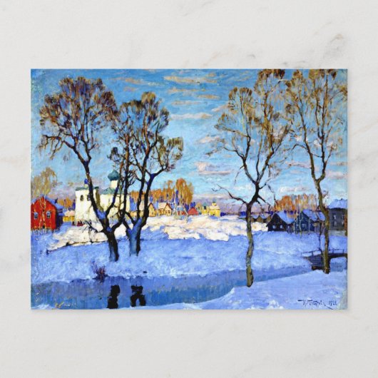 Gorbatow - Frühling in Pskow Postkarte (Vorderseite)