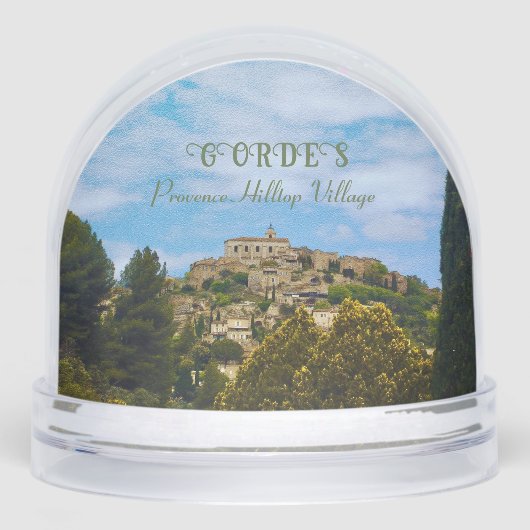 GORDES, HILLTOP VILLAGE IN PROVENCE, FRANCE SCHNEEKUGELN (Vorderseite)