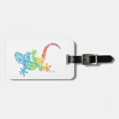 Gordie, der Gecko-Gepäcktag Gepäckanhänger (Vorderseite horizontal)