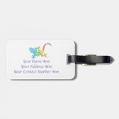 Gordie, der Gecko-Gepäcktag Gepäckanhänger (Rückseite horizontal)