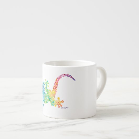 Gordie die Gecko-Espressoschale Espressotasse (Vorderseite Rechts)