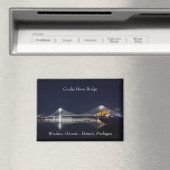 Gordie Howe Bridge Magnet (In Situ (Geschirrspüler))