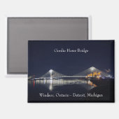 Gordie Howe Bridge Magnet (Vorderseite/Rückseite)