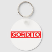 Gordito Briefmarke Schlüsselanhänger (Rückseite)
