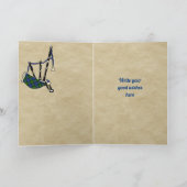 Gordon Abzeichen & Tartan Personalisierte Karte (Innenseite)