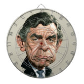 Gordon Brown Dartboard Dartscheibe (vorne)