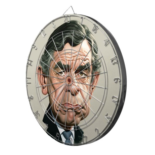 Gordon Brown Dartboard Dartscheibe (Vorderseite rechts)