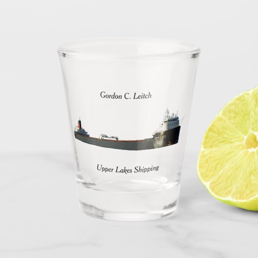 Gordon C. Leitch Schussglas Schnapsglas (Vorderseite)