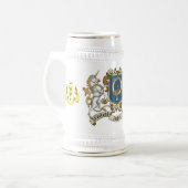 Gordon Clan Abzeichen & Einhorn Bierglas (Vorderseite Links)