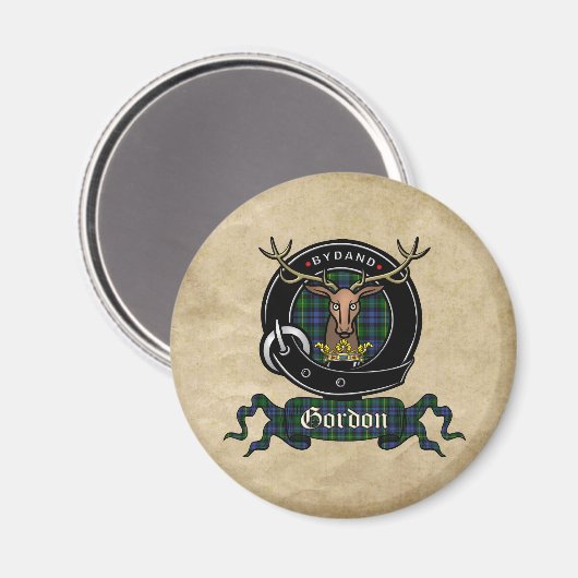 Gordon Clan Abzeichen Magnet (Vorderseite/Rückseite)