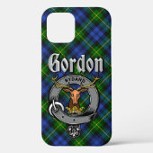 Gordon Clan Abzeichen & Tartan Case-Mate iPhone Hülle (Rückseite)