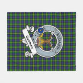 Gordon Clan Abzeichen Tartan Kariert Fleecedecke (Vorderseite (Horizontal))