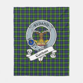 Gordon Clan Abzeichen Tartan Kariert Fleecedecke (Vorderseite)