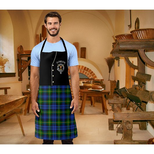 Gordon Clan Abzeichen & Tartan Kilt Schürze