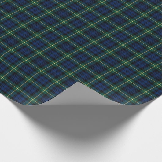 Gordon Clan Tartan Geschenkpapier (Ecke)