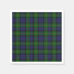 Gordon Clan Tartan Kariert Paper Napkins Serviette