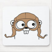 Gordon der Golang Gopher Mousepad (Vorne)