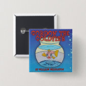 GORDON DER GOLDFISCH-KNOPF BUTTON (Vorne & Hinten)