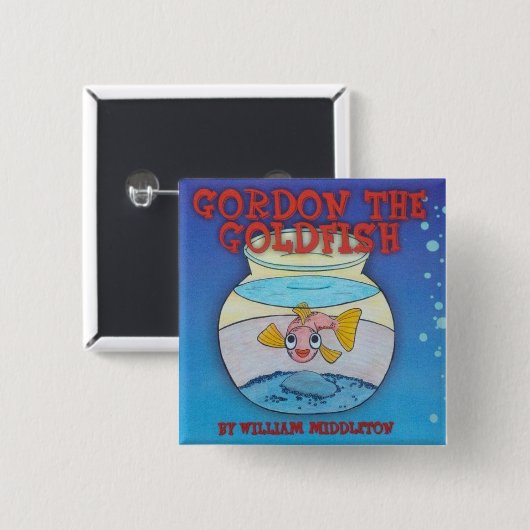 GORDON DER GOLDFISCH-KNOPF BUTTON (Vorne & Hinten)