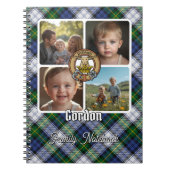 Gordon Familienfoto-Collage Notizblock (Vorderseite)