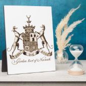 GORDON FAMILIENWAPPEN FOTOPLATTE (Seite)