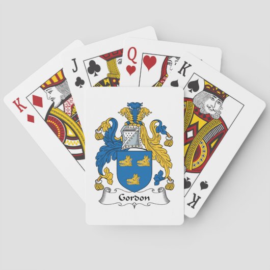 Gordon Familienwappen Spielkarten (Rückseite)