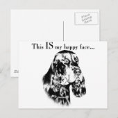 Gordon Happy Face Postkarte (Vorne/Hinten)