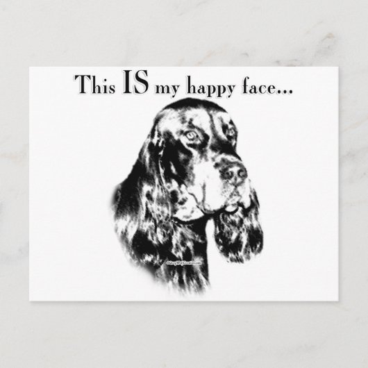 Gordon Happy Face Postkarte (Vorderseite)