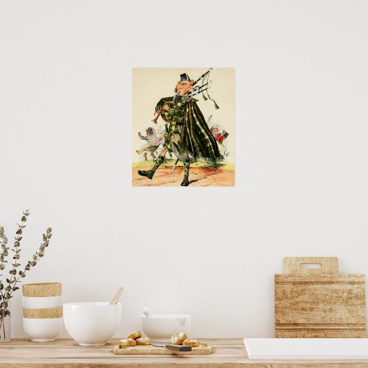 Gordon Highlanders - Piper Poster (Küche)