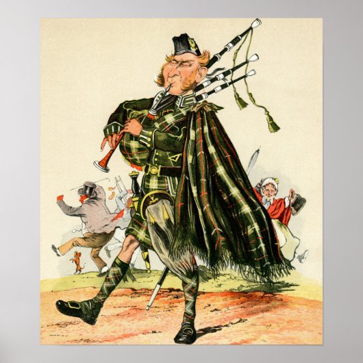 Gordon Highlanders - Piper Poster (Vorne)
