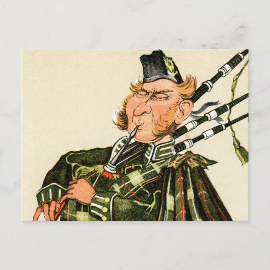 Gordon Highlanders - Piper Postkarte (Vorderseite)