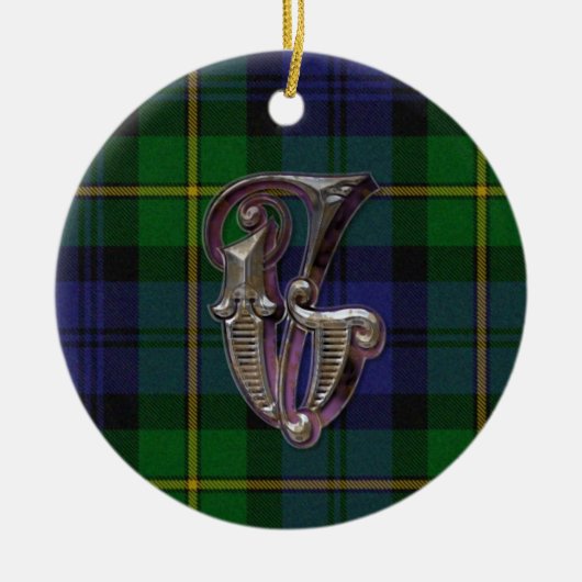 Gordon Kariert Monogram Ornament (Vorne)