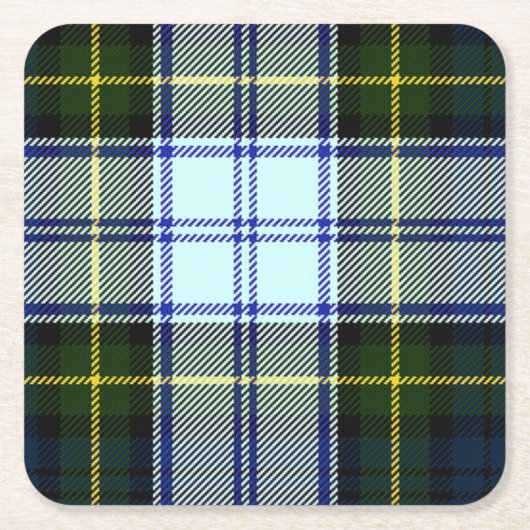 Gordon-Kleiderkarierte PapierUntersetzer Rechteckiger Pappuntersetzer (Vorderseite)