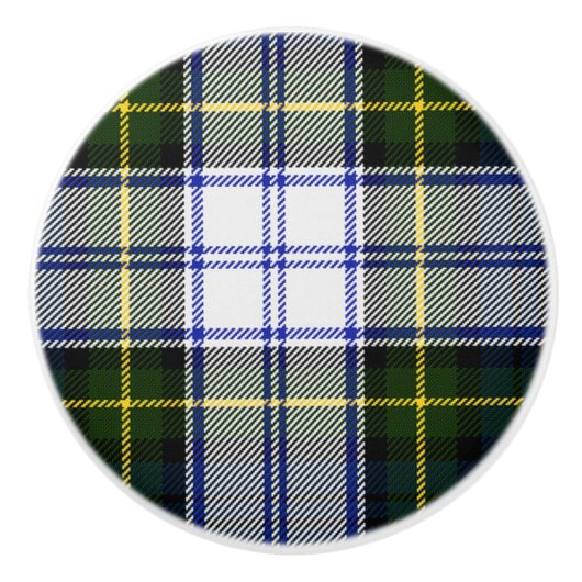 Gordon-Kleidertartan-karierter Fach-Zug Keramikknauf (Vorderseite)