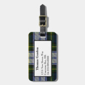 Gordon-Kleidertartan-karierter Gepäck-Umbau Gepäckanhänger (Vorderseite vertikal)