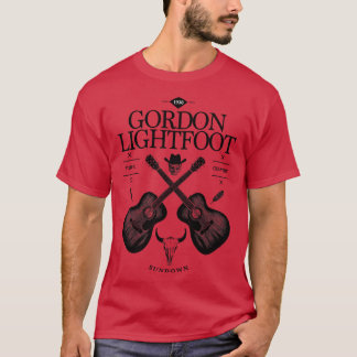 Gordon Lightfoot Acoustic Guitar Vintages Logo T-Shirt