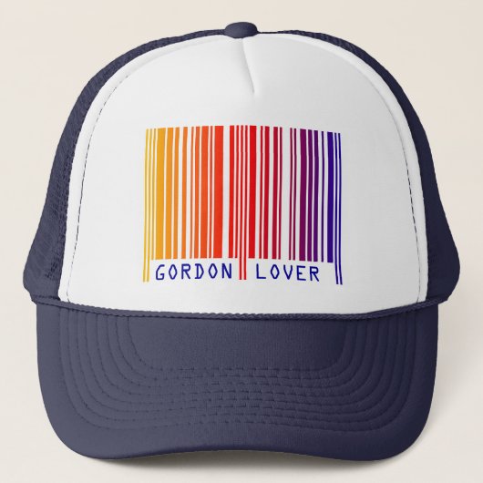 "GORDON LOVER" farbige Barcode-Hülle Truckerkappe (Vorderseite)