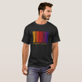 "GORDON LOVER" Farbiger Strichcode-T - Shirt (Vorne ganz)