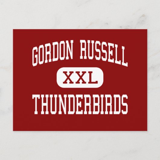 Gordon Russell - Thunderbirds - Middle - Gresham Postkarte (Vorderseite)