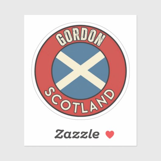 Gordon, Schottland Aufkleber (Blatt)