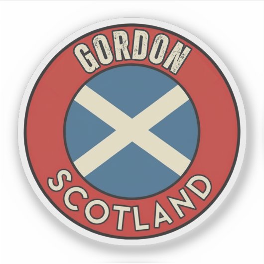 Gordon, Schottland Aufkleber (Vorderseite)