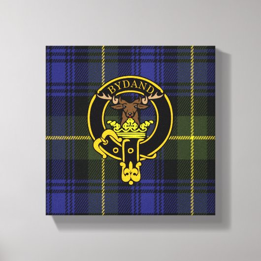 Gordon Scottish Wappen und Tartan Canvas print Leinwanddruck (Vorderseite)