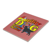 Gordon Setter Agility Fliese (Seite)